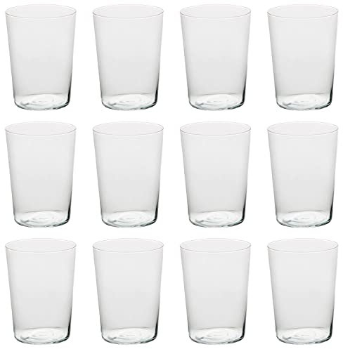 Tradineur – Boîte de 12 verres modèle Zero – 50 cl – Fabriqué en verre résistant – Passe au lave-vaisselle – 12 unités au total