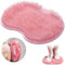 Fußbürste für die Dusche,Fussbürste Fußwäscher,Fussbürste Rutschfestes Silikon Massage Pad,Wäscher Massagegerät Dusche mit Rutschfesten Saugnapf,Reinigt,Peeling,Fußkreislauf Entlastet müde Füße (Rot)