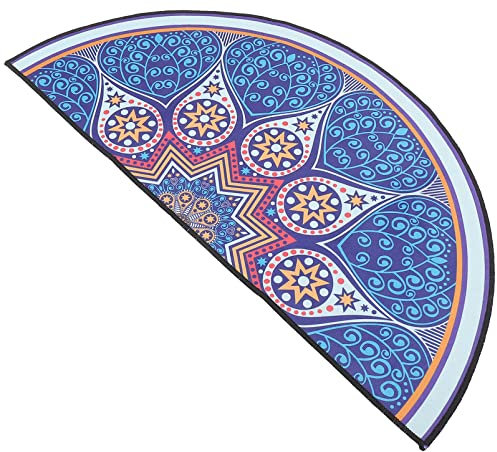 Halbrunder Teppich Bügelbrett Wandhalterung Badematte Halbrunde Bodenmatte Willkommens-fußmatte Böhmischer Teppich Süßer Badeteppich Böhmische Bodenmatte Sanft Polyester Duschmatte