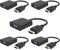 Lot de 5 adaptateurs HDMI vers VGA, 1080p compatibles HDMI vers VGA pour ordinateur, ordinateur portable, PC, moniteur, HDTV, câble convertisseur numérique vers analogique pour Xbox 360, PS3, TV Box