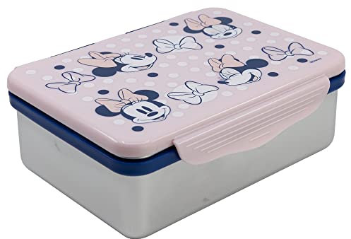 Fiambrera hermética de acero inoxidable de Minnie Mouse