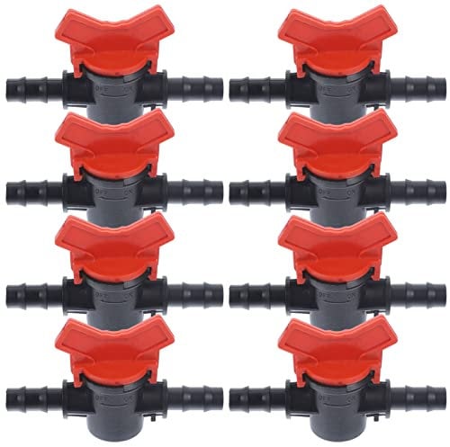 Angoily 8st Rohrverbinder 2-Wege-ventil Mit Widerhaken Ventile Absperrventil Inline-rückschlagventil Mit Widerhaken Gang Ablassen Stachelventil Schließen Plastik Passend Zu Durch