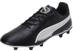 PUMA King Match Fg/Ag, Zapatillas de Fútbol Unisex adulto, Puma Black Puma White, 42.5 EU