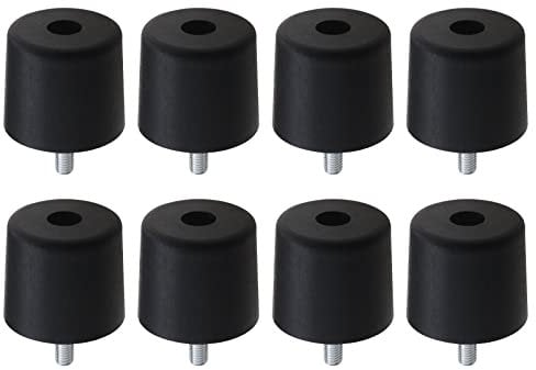 OTOTEC 8X Furniture Threaded Sofa Legs Sofa Height Adjuster Replacement Feet Diameter 60mm Height 50mm Thread Length 26mm M8 Thread