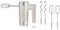 Graef Handmixer HM508 | 600 Watt | 7 Geschwindigkeitsstufen Turbo-Taste