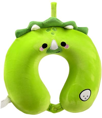 Puckator Relaxeazzz Reisekissen aus Memory-Schaum – Huck der Dinosaurier