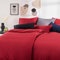 Blumtal Mako Satin Bettwäsche 200x220 Baumwolle Rot - Bettdeckenbezug mit frei wählbaren Kissenbezug - individuell anpassbares Bettwäsche-Set aus 100% Baumwolle - Oeko Tex Zertifiziert