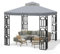 Go Beyond Pavillon-Ersatzdach, 25,4 x 25,4 cm, doppelstöckige Pavillon-Abdeckungen mit Lüftungsschlitzen, Pavillon-Abdeckung, Sonnenschutz, Polyester, für Garten, Terrasse, Grill (grau)