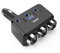 NDDI POWER Adaptateur Allume-Cigare, Chargeur Allume-Cigare 3-en-1, Double Port USB 3.1a à Charge Rapide Et Type C avec Interrupteur VoltmèTre LED, pour Tablettes, Mobiles, GPS, Appareils Photo