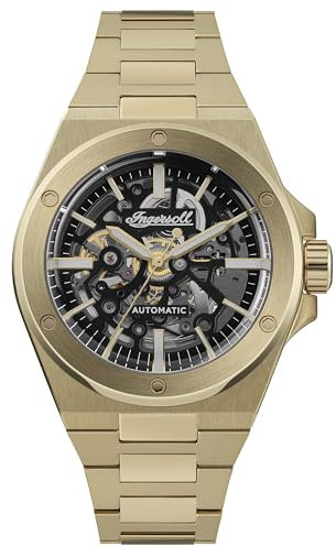 Ingersoll Herren Analog Automatik Uhr mit Edelstahl Armband I15001
