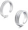 Mayhoop Vintage Zehenringe für Männer Jungen Chirurgenstahl Einstellbare Offene Zehenringe Silber Schwanz Ring Finger Ringe Knuckle Ring