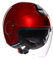 AGV - ETERES E2206, Motorrad Jet-Helmet, Unisex, Corsa Red, M