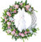 ReachMall Osterkranz Dekoration, Ostereierkranz Künstlicher Blumenkranz Haustür Dekoration (A), 43E007Z73F17810N07DA439VD