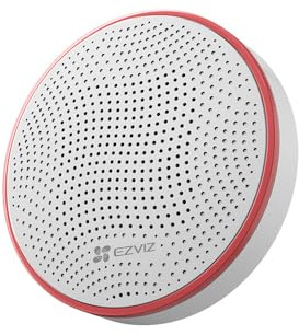EZVIZ Intelligente Sirene T9C - CS-T9C - 105 dB, Pink, Batteriebetrieben, App-Steuerung, 30 m Reichweite