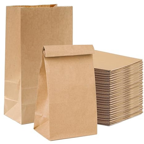 50x Kraftpapiertüten - EXTRA STARK - nachhaltige braune Beutel 26 x 17 cm - Kraftpapierbeutel als DIY Adventskalender - Ostern & Weihnachten & Advent - zum befüllen
