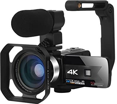 Caméscope numérique Caméscope de Vision nocturne 4K for l'enregistrement vidéo enregistreur numérique Vlog extérieur caméras photographiques portables IR Capturez chaque instant de manière éclatante(6