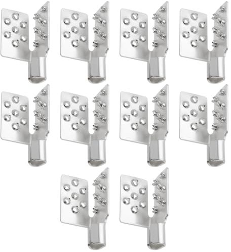 YINETTECH 10pcs Crimp Connectors Mounting Clamps Infrared Heating Foil Crimp Press Flat Connector Clamps for Installing Infrared Carbon Heating Foil Heating Fabric