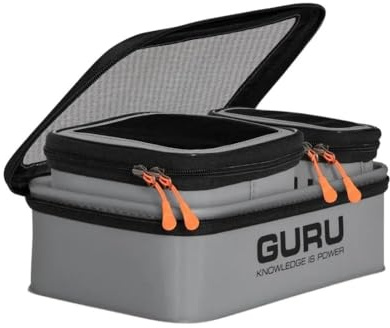 Korda Guru Fusion Ventilator Combo 3, drei EVA-Köderboxen, 100, 200 und 250, atmungsaktive Netzdeckel, frische Kühlköderaufbewahrung, stapelbar, Code GLG048
