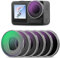NEEWER CPL & ND Filter Set Kompatibel mit DJI Osmo Action 4/Action 5 Pro (6er Pack), Anschrauben CPL+ND8+ND16+ND32+ND64+ND1000 Filterset Actionkamera Zubehör,Mehrschichtiges optisches, FL-A13