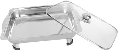 OFFSCH Gastronachschubtablett Aus Edelstahl Großes Serviertablett Für Buffet Poliertes Tablett Mit Glatten Kanten Für Lebensmittellagerung