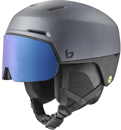 Bollé - X-Fusion MIPS, Titanium Black Matte, Photochromic Blue Cat 1 to 3, Medium, Snow Helmets, Unisex, Adult