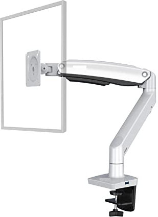 Monitor Arm, F100A Gas Spring Arm 22-35 Inch Screen Desktop Monitor Holder 360 Rotate 3-12kgs Monitor Mount Arm With USB 3.0 Port,Increased Load Capacity(Silver Grey)
