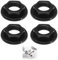 4 Pcs 1/2 BSP Tap Sink Flange Back Nuts, Plastic Mixer Tap Fixing Nut Kit for Bathroom Basin Taps, Kitchen Sink Faucet Nut Fastener, Durable ABS Accessories for Home Use