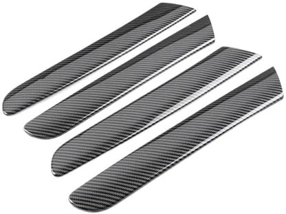 ATATKRT Lot de 4 Bandes de Protection for Panneau de Porte et fenêtre intérieure de Voiture, compatibles avec VW Golf 6 MK6 2008-2013, Accessoires en Fibre de Carbone ABS