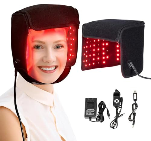 GOURIXIN Rotlichttherapie für Haarwachstum, Rotlichttherapie-Kappe LLLT-Gerät mit 215 LED-Chips in klinischer Qualität, 660 nm und 850 nm, für Frauen und Männer