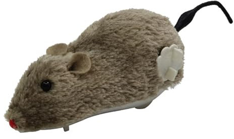 Jouet de souris de chat interactif - Toy animal en peluche pour chatons et chats, jeu de chasse amusant | Jouet de jeu de compagnie de souris en peluche douce pour une utilisation intérieure de la mai