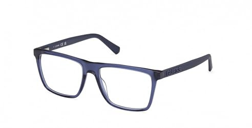 GUESS GU50186 Shiny blue 55/17/145 MAN Eyewear Frame