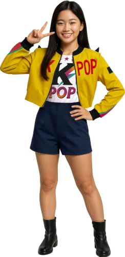 FIESTAS GUIRCA | Star Nova Kostüm – T-Shirt, Jacke und Rock – Kostüme aus Film und asiatischer Kultur für Karneval und Kostümfeste – Ideal für Teenager-Mädchen und erwachsene Frauen