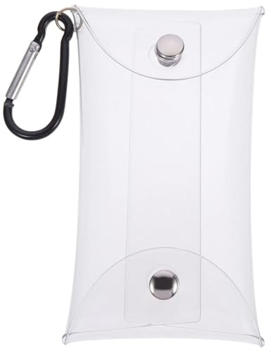 BESPORTBLE Porte-Monnaie Transparent Portable Crochet, Petit Paquet à Main pour Pièces de Monnaie, Écouteurs et Rouge à Lèvres, Étui Compact pour Voyage et Accessoires Femme, Rangement