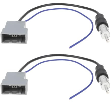 AS Axis Spindleon Lot de 2 Câbles Adaptateur d'Antenne Autoradio CT27AA75 Compatible avec Nissan pour Entrée din d'Unité Stéréo Après-Vente