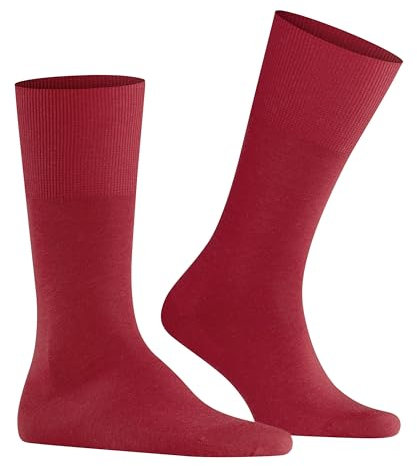FALKE Herren Socken Airport, Merinowolle Baumwolle, 1 Paar, Rot (Scarlet 8120), 41-42