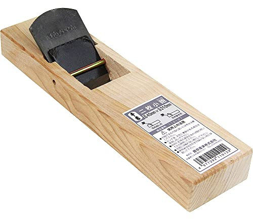 Senkichi Doppia lama piccola pialla 40 mm x 210 mm in metallo con lama da 40 mm x 210 mm