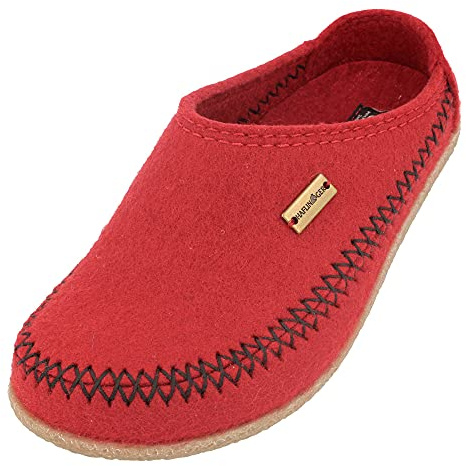 HAFLINGER Adult Pantoffeln mit Kaltfutter Blizzard Credo blau