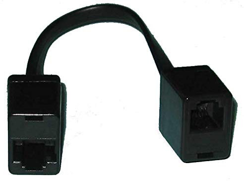 kab24® Telefonkabel Modularkabel (0,2m, Rj45 Buchse auf Rj12 Buchse)
