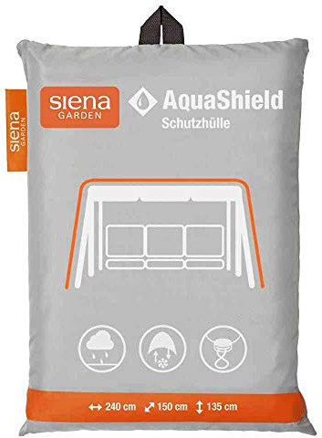 Siena Garden AquaShield Schaukelschutzhülle, silber-grau, mit Active Air System, 240x150x135cm