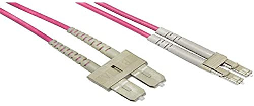 Cavo Fibra Ottica Multimode LSZH Duplex OM4 50/125, LC-SC, 1 mt.