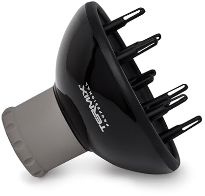 Termix Diffuseur Professionnel pour Sèche-Cheveux avec Picots, Diffuseur Universel Réglable, 100% Adaptable, Permettant de Choisir l'Ouverture des Perforations