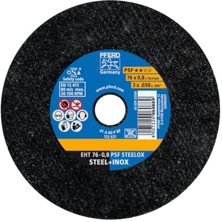 PFERD Trennscheiben EHT 76-0,8 PSF STEELOX/10,0 25 Stk