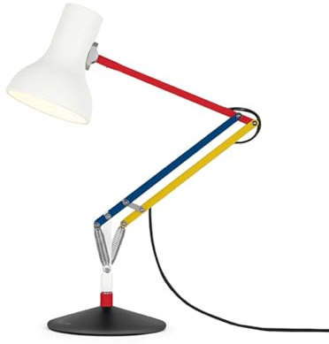 Anglepoise Type 75 Mini Paul Smith Edition Tischlampe, Aluminium, Mehrfarbig, Die Abmessungen der Lampe max.50 x Höhe Schirm 15 x Schirmdurchmesser 13 x Fußdurchmesser 17 x Armlänge 25 cm