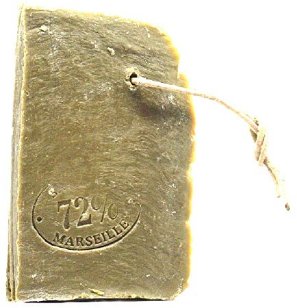 Savon de marseille traditionnel Bio en tranche huile olive 72% avec corde