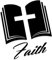 Decus Shop Bible Faith XL 0299 (schwarz) // Sticker OEM JDM Style Aufkleber