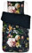 ESSENZA Bettwäsche Fleurel Blumen Pfingstrosen Tulpen Baumwolle Flanell Indigo Blue, 155x220 + 1 x 80x80 cm, 401439-100DE-012, 155x220 + 1x 80x80 cm
