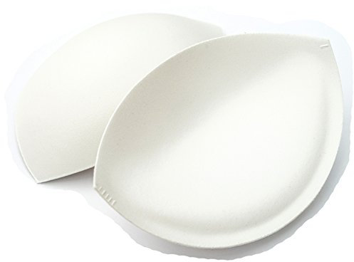 Sew in Bra Cups - Lightly Padded - A to E Cup Black (Ivory, DD)