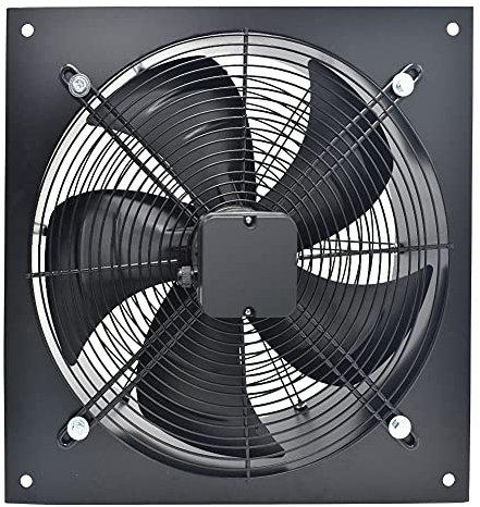 Warmiehomy Commercial Extractor Fan, Industrial Ventilation Extractor, 600mm/24 inches Axial Exhaust Air Blower Fan for Garage Warehouse Restaurant Kitchen, without Fan Speed Controller