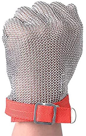 Gant Anti Coupure WXYZ Gants de sécurité de sécurité de Niveau 9 Niveau 9,Gants de Travail en Acier Inoxydable de Taille réglable (Color : 2pcs/XS)