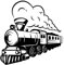 PBHYDK 2 Stücke Zug Eisenbahn Auto Aufkleber Vinyl Aufkleber Künstler Dekor Auto Aufkleber Schöne Schwarze Auto Autoaufkleber 15,6 cm * 15,9 cm Dekoration Aufkleber
